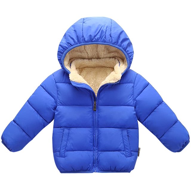 Toddler Down Jacket Removable Hooded Windproof Snow Winter Coat Outwear