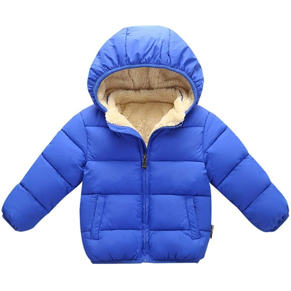 Manteau d'Hiver Coupe-Vent à Capuche Amovible pour Enfant en Bas Âge