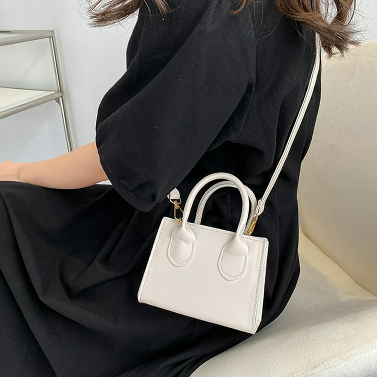Women Leather Mini Shoulder Messenger Bag Top-handle Phone Holder