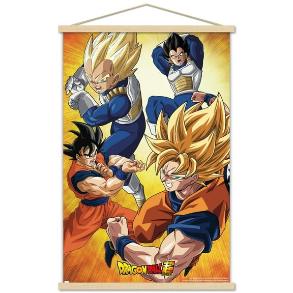 Dragon Ball Super - Orange Wall Poster with Magnetic Frame, 22.375" x 34"