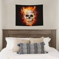thumbnail image 5 of Bingfone Satanic Skull Tapestry Wall Hanging Decor For Living Room Bedroom Dorm Classroom Office Decor 29x37 Inch, 5 of 9