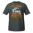 thumbnail image 2 of I'm Aging Like A Fine Cigar Funny Cigar Smoker Graphic T-Shirt (Dark Heather, 2XL), 2 of 2