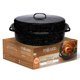 thumbnail image 1 of Bandeja para asar de granito Millvado, capacidad de 12 lb, bandeja para asar pavo con tapa, asador de horno de granito de 16 ", utensilios de cocina de acero con esmalte moteado de forma ovalada, 1 of 1