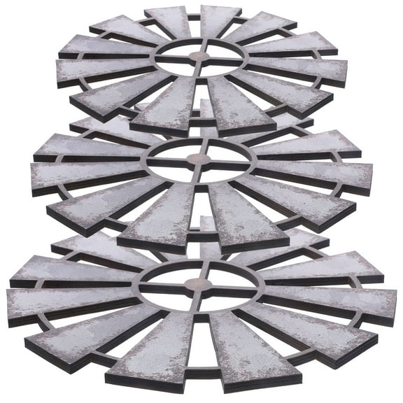 FOMIYES Set of 3 Rustic Wooden Windmill Wall Hangings for Farmhouse and Country Style Home Decor