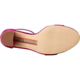 thumbnail image 4 of Sam Edelman Yaro Raspberry Ankle Strap Open Round Toe Block Heeled Wide Sandals (Raspberry, 7), 4 of 6