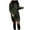 Army Green, variant on Women's Solid Thickened Oversize Long Sweater Dress Disappearing Lower Body, Cozy Fall Winter Sweatshirt Dress with Soft Fabric for Fashionable and Comfortable Wear,Army Green,2XL