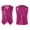 Hot Pink, variant on Kids Boys Girls Sparkly Vest Waistcoat Costume for Hip Hop Jazz Modern Dance Performance Red 140