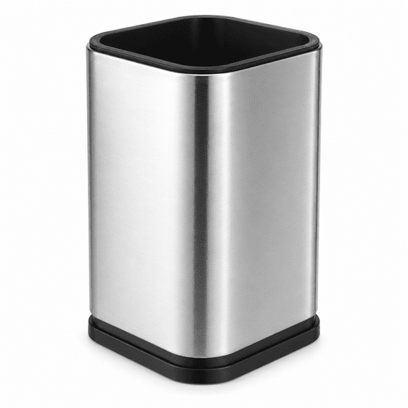 Fixdono Stainless Steel Utensil Holder for Countertop, Stable Weighted Base, Rust-Resistant Kitchen Tool Organizer