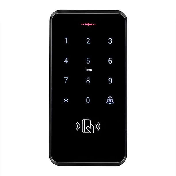 Sistema De Control De Acceso 2 En 1 Contraseña Y Tarjeta De Identificación Ip68 A Prueba De Agua Con Pantalla Retroiluminada Panel De Teclado Kit De Seguridad De Puerta Guardurnaity EL006740-00