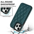 thumbnail image 4 of Wallet Case for iPhone 12 Pro / iPhone 12 6.1", RFID Blocking Card Slots Holder PU Leather Fashion Back Flip Cover with Kickstand Magnetic Buttons Shockproof Case,Darkgreen, 4 of 8