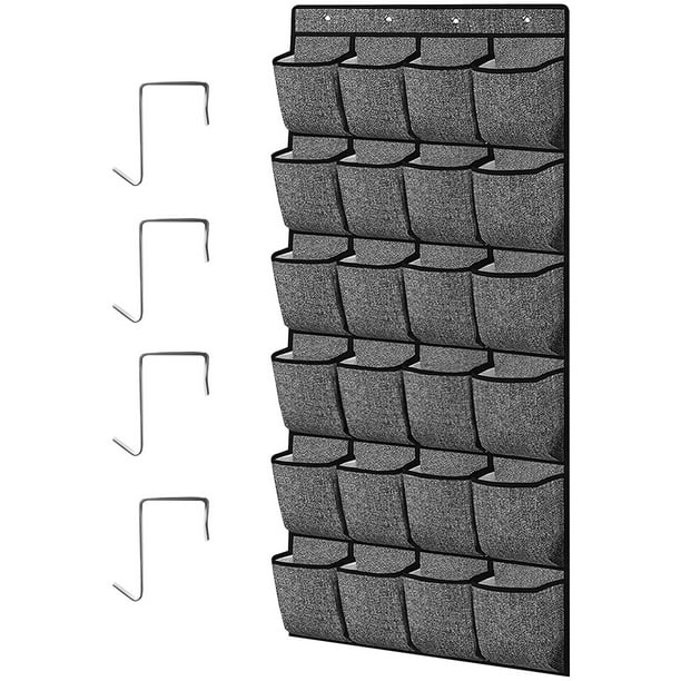 Over the Door Shoe Organizer 24 Pockets Hanging Shoe Rack Holder