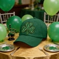 thumbnail image 5 of DAMAI Soft Baseball Hat Embroidered Dad Hat Four Leaf Clover Ireland Irish St Patrick's Men & Ladies Baseball Cap, 5 of 7
