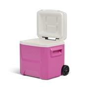 Igloo 16 QT Laguna Hard Side Ice Chest Cooler with Wheels, Pink