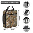 thumbnail image 3 of Camo and Tree Brown Pattern Insulated Lunch Bag for Men Women,Waterproof Lunch Box for Work,Picnic or Travel,Thermal Insulation,10.63x9.06x3.54 Inches, 3 of 5