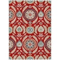 thumbnail image 2 of Addison Rugs Chantille Indoor/Outdoor Transitional Floral Red Washable Rectangle Rug, 9' x 12', 2 of 6