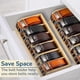 thumbnail image 4 of Belt Organizer, Wooden Belt Rack, 6-Compartment Belt Holder, Closet Drawer Belt Hanger Belt Organizer, 4 of 5