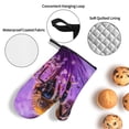 thumbnail image 3 of Haiem Closeup Honeybee on Flower Print Extra Long Oven Mitts and Pot Holders 4pc Sets: Heat Resistant Silicone Oven Mittens with Mini Oven Gloves and Hot Pads Potholders, 3 of 6