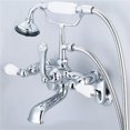 thumbnail image 1 of Water Creation F6-0009-01-PL Robinet de Baignoire Classique Réglable au Centre - Chrome&44; Argent, 1 of 1