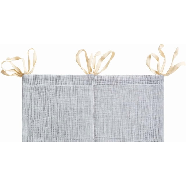 (Gris) 1 pieza de almacenamiento de pañales colgante, almacenamiento de cuna colgante, almacenamiento de cuna colgante, bolsa de almacenamiento de cuna colgante