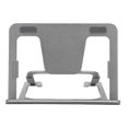 thumbnail image 2 of Tablet Stand Portable Aluminum Alloy Foldable Gray Desktop Phone Tablet Drawing Holder for 5 to 14in Mobile Phone Tablet, 2 of 5