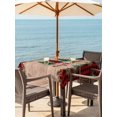 thumbnail image 2 of Outdoor Tablecloth with Umbrella Hole and Zipper, Red Plaid Christmas Square Table Cloth 60x60 Inch Waterproof Tablecloth, Xmas Tree Vintage Winter Wooden Picnic Table Cover for Patio Camping, 2 of 7