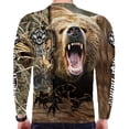 thumbnail image 2 of Camisa Casual Calavera Impreso 3d Playera De Manga Larga To, 2 of 5