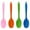 Orange, Blue, Pink, Green, variant on 4 Pcs Kitchen Cooking Silicone Spatula Heat Resistant Turner Scraper Baking Utensils Red Blue Pink Green