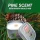 thumbnail image 4 of Vela de citronela con aroma a pino Coleman 175 ml con mecha de madera, 4 of 8