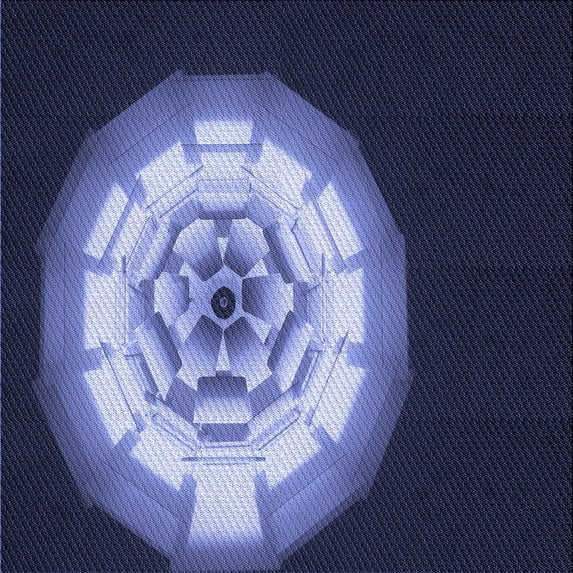 Ahgly Company Machine Washable Indoor Square Transitional Night Blue Area Rugs, 5' Square