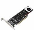 thumbnail image 1 of Tarjeta de transferencia jixopn NVME Raid PCI-E4.0X16 de 4 discos de doble cara para 2230/2242/2260/2280 mm, 1 of 8