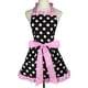thumbnail image 1 of Relax love Lindo Delantal Lunares Aprons Volante Lateral Vintage Cooking Aprons con Bolsillos Cocina Ajustable Aprons para Mujeres Niñas Camarera Chef Regalo Del Día de la Madre, 1 of 8