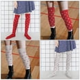 thumbnail image 4 of unbranded 2 Pares De Calcetas Largas Con Corazones Rojas Para De San Valentín Material Elástico Y Cómodo, 4 of 8