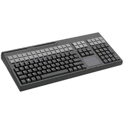 Cherry Cherry G86-71410Euadaa Lpos Qwerty Keyboard - 173 Keys - Qwerty Layout - 42 Relegendable Keys - Magnetic Stripe Reader - Usb - Black Keyboards
