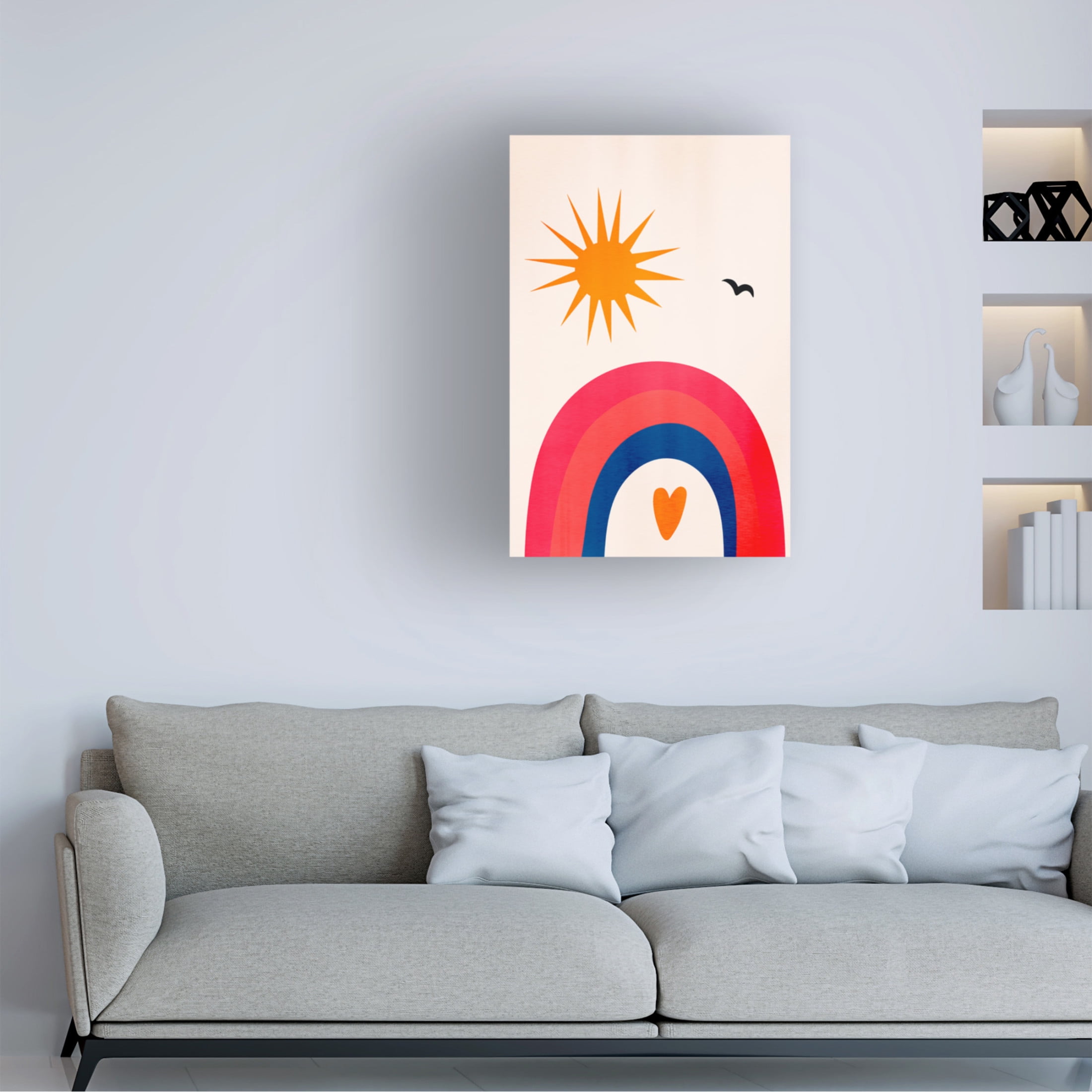 Trademark Fine Art Kubistika Happy Days! Canvas Wall Art