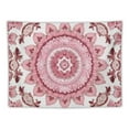 thumbnail image 5 of Shiartex  Pink Boho Wall Tapestry Mandala Tapestry Aesthetic Hippie Decor for Bedroom Teen Girl Bohemian Floral Art Indian Tapestries Wall Hanging for College Dorm Living Room 50x40inch, 5 of 6