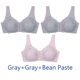 thumbnail image 1 of Bralette de encaje con cierre frontal para mujer, sujetador Sexy de talla grande, lencería femenina de piezas, ropa interior de realce, Top corto íntimo sin costuras, 3 M-5XL, 1 of 4