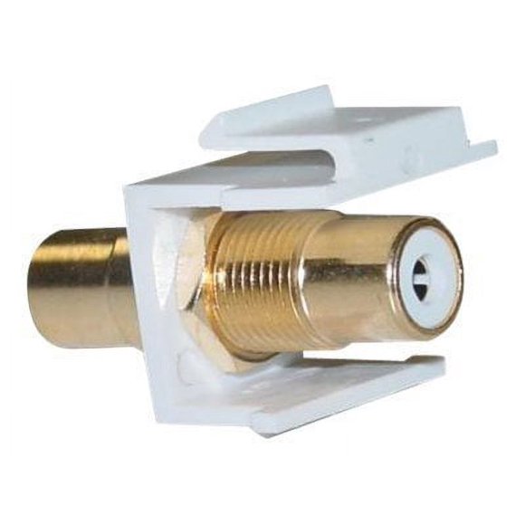 Cable Wholesale 324-120WW RCA Female Coupler Keystone Insert - White