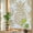 Beige, Tan, White, variant on Window Privacy Film for Home Office Static Cling, Blue Pineapple Decorative Stained Glass Window Film for Narrow Windows/Sidelight/Door Side Panel Summer Botanical Tropical Fruits 17.7 x 78.7 Inches