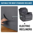 thumbnail image 4 of Super Stretch Recliner Couch Covers Chair Cover Form Fitted Non Slip Reclining Slipcovers for Standard Large Recliner, Soft Thick, 4 of 7