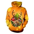 thumbnail image 7 of YMNXA Big Kids Boys Christmas Outfits Two Piece Long Sleeve Reindeer Print Hoodies And Jogger Pants Stylish Soft Sets For Daily Wear Orange 2-3 Years, 7 of 7