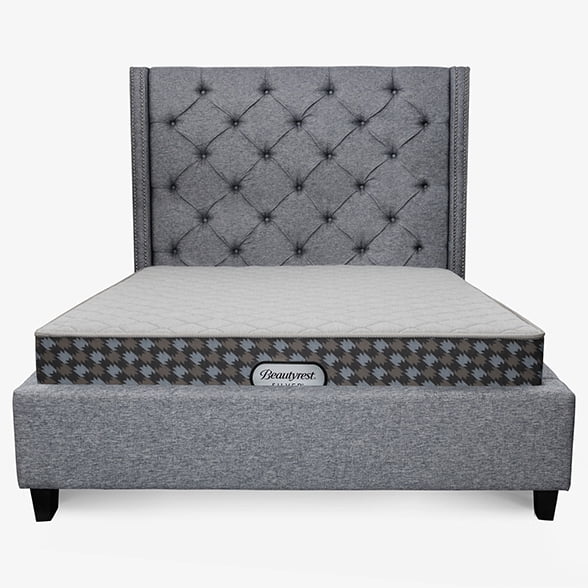 Simmons BeautyRest Silver Granite Pocket Coil Mattress 11 Inch Extra Firm Tight Top with Gel