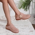 thumbnail image 6 of Hurxie Women Clogs-Comfortable Suede Mules Slippers Sandals Nurse Potato Shoes Unisex-Cushioned Cork-Footbed Pink 6, 6 of 8