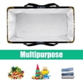 thumbnail image 5 of Pray Large Capacity Reinforced Oxford Cloth Storage Bin - Reusable, Foldable Picnic Baskets, Decorative Box, and Tote Bag, 5 of 7