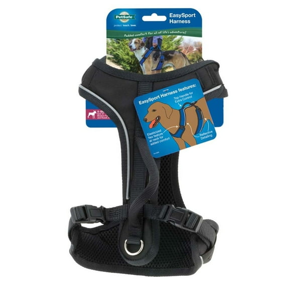 EasySport Comfortable Dog Harness Black, XXS