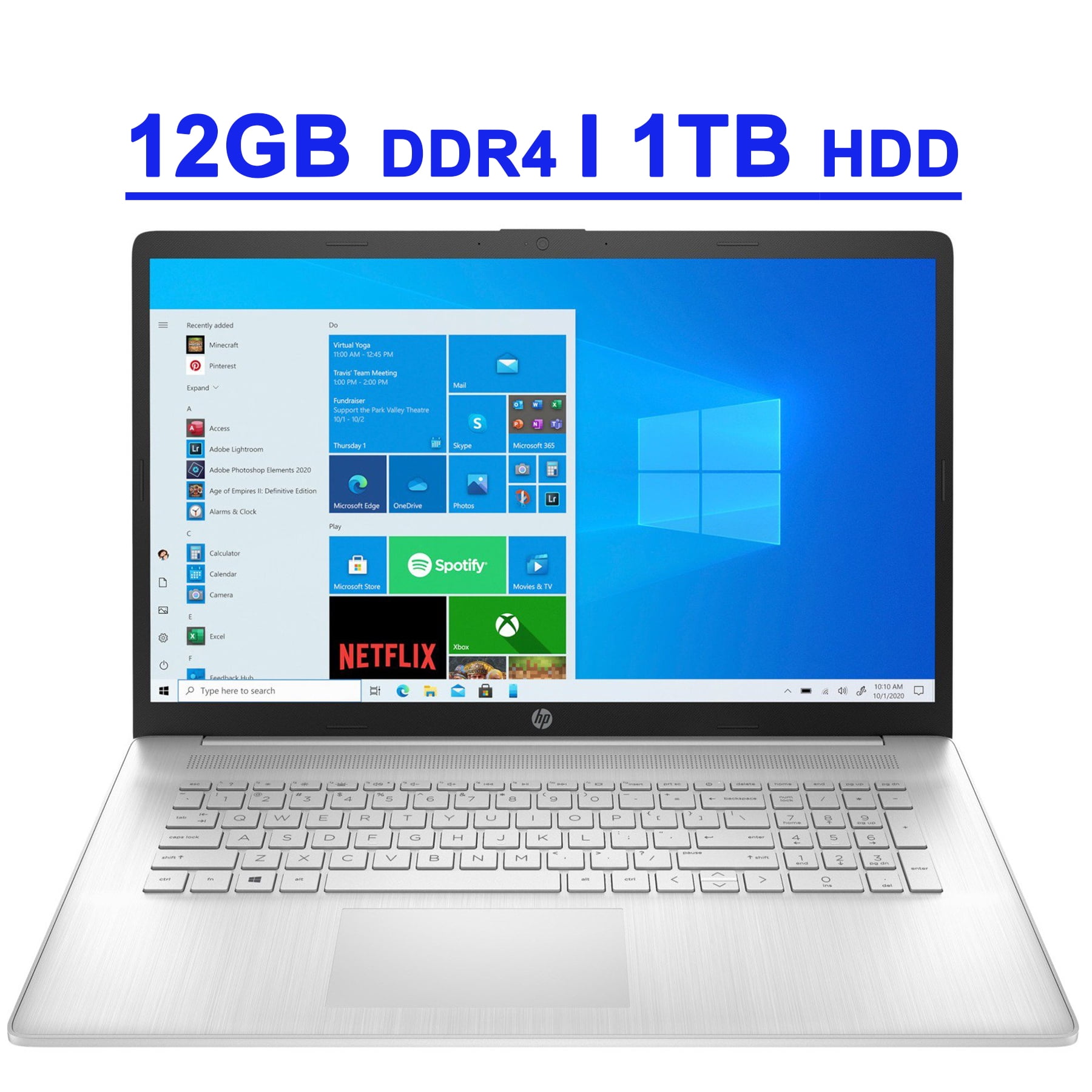 2022 HP Pavilion 17.3'' HD+ HD+ Anti-Glare Laptop PC, Intel 11th 