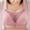 Pink, variant on loopsun Womens Plus Size Bra,Woman's Solid Color Comfortable Hollow Out Perspective Bra Underwear No Rims