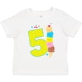 thumbnail image 3 of Inktastic Ice Cream Fifth Birthday Blue Boys or Girls Toddler T-Shirt, 3 of 5