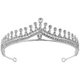 thumbnail image 1 of Rhinestone Tiara for Women Retro Wedding Crown Rhinestone Bridal Tiara for Party, 1 of 7