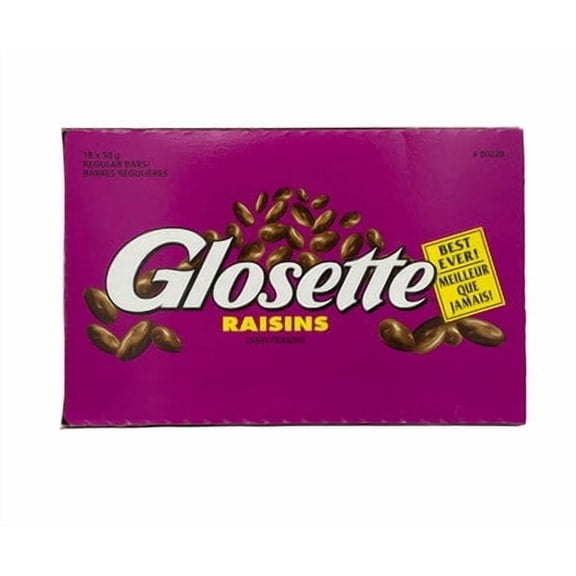 Glosette Chocolate Covered Raisins Club Pack (50g x 18)