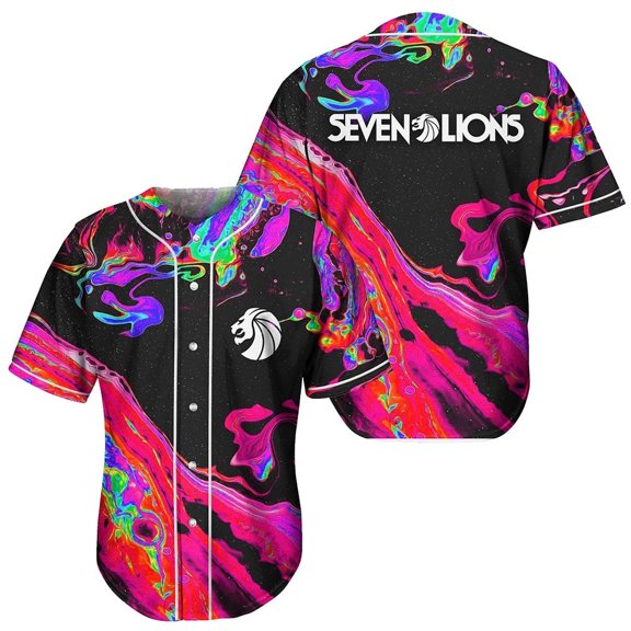 Seven Lions Merch Baseball Jacket T-shirt Unisex Casual 2026 Fashion Summer Short Sleeved Tee Clothing